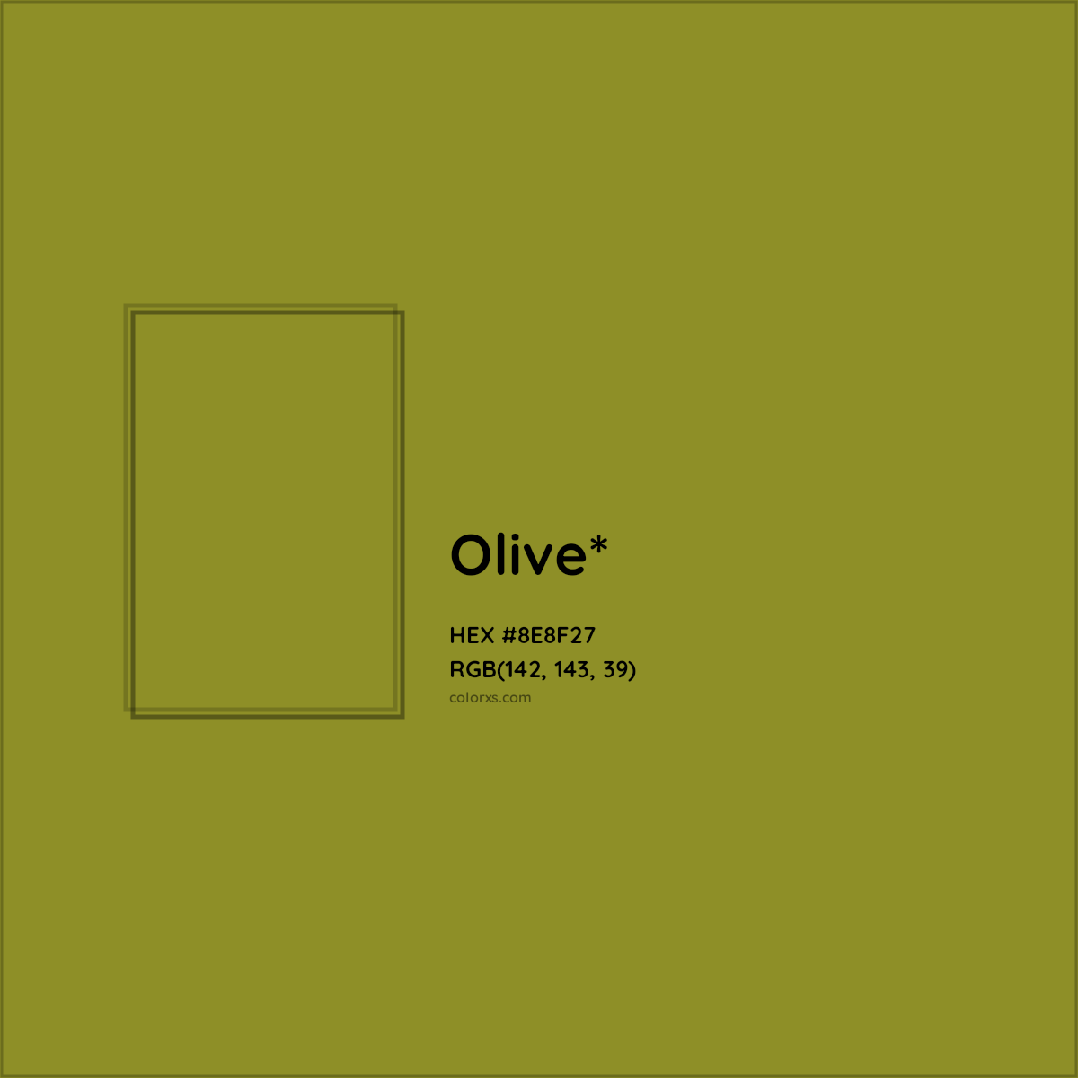 #8E8F27 hex color. RGB, RYB, CMYK, HSL, HSV codes and color conversions. Matching color names, palettes, paints.