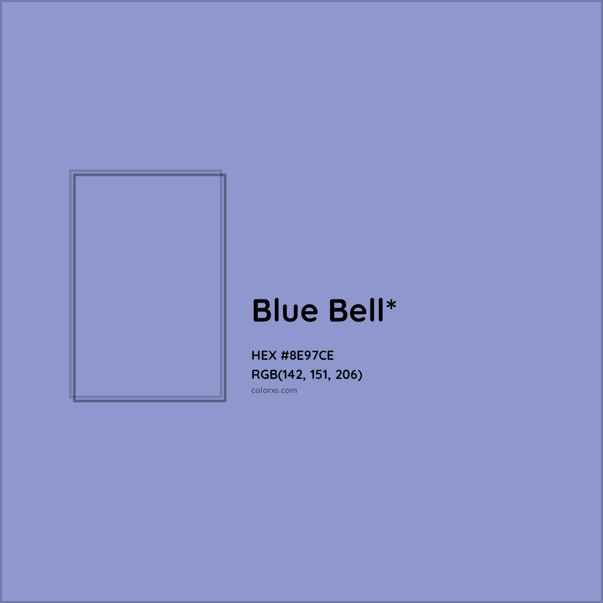 #8E97CE hex color. RGB, RYB, CMYK, HSL, HSV codes and color conversions. Matching color names, palettes, paints.