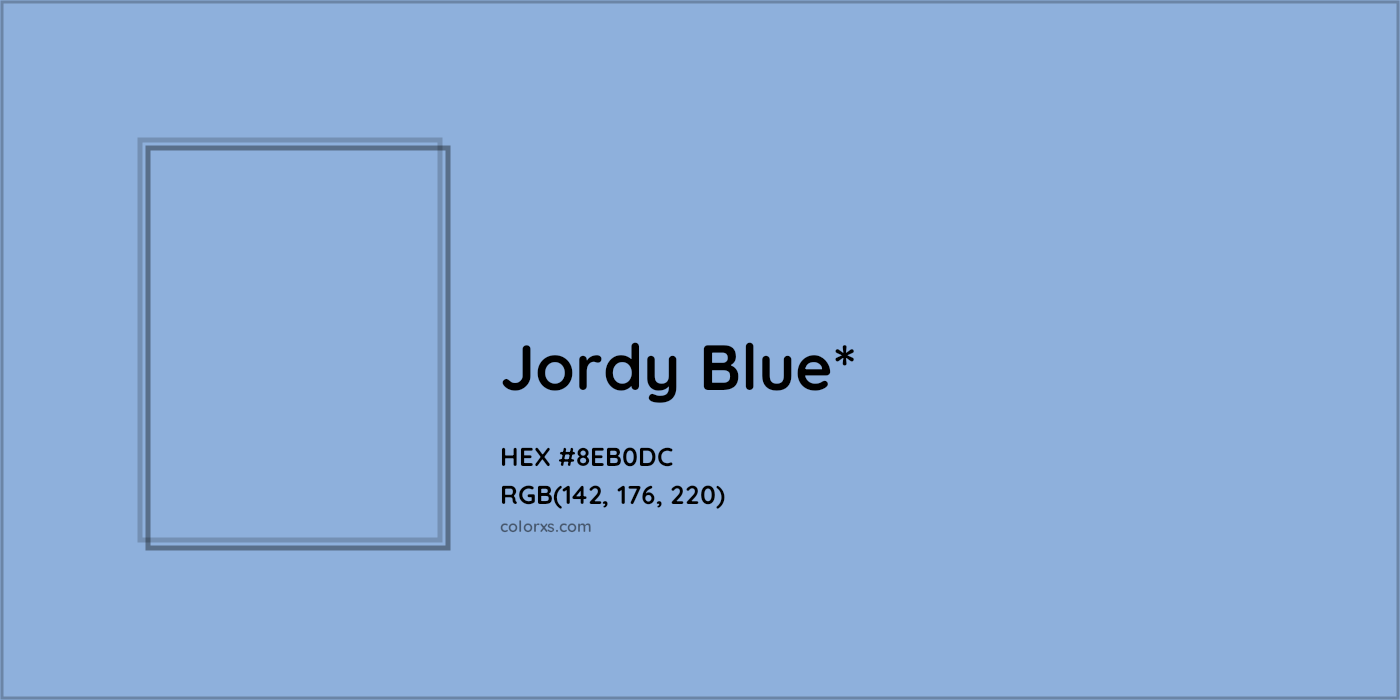 #8EB0DC hex color. RGB, RYB, CMYK, HSL, HSV codes and color conversions. Matching color names, palettes, paints.