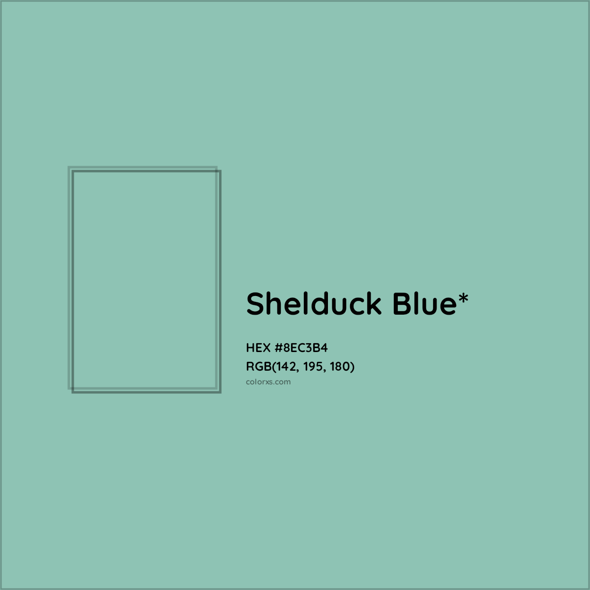 #8EC3B4 hex color. RGB, RYB, CMYK, HSL, HSV codes and color conversions. Matching color names, palettes, paints.