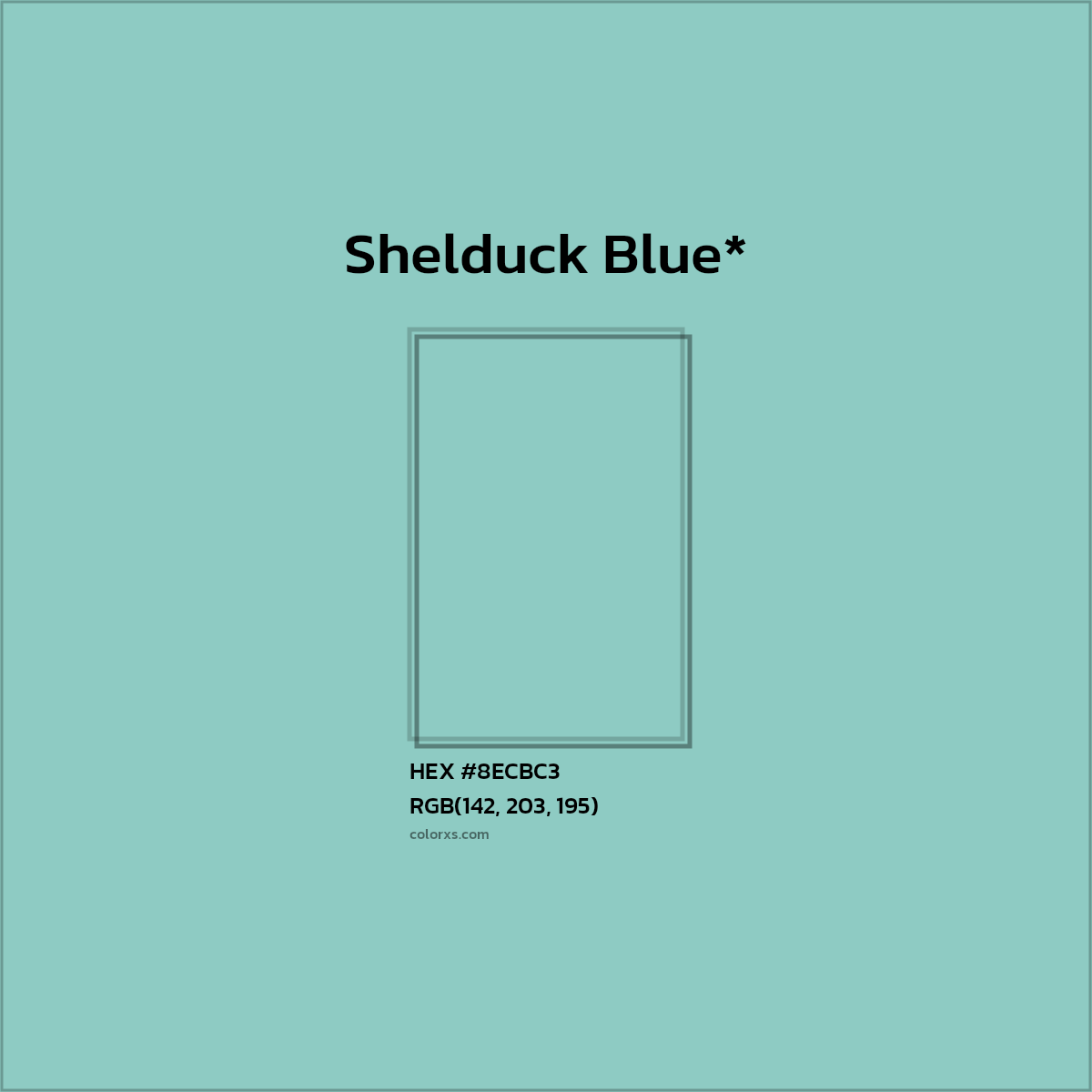 #8ECBC3 hex color. RGB, RYB, CMYK, HSL, HSV codes and color conversions. Matching color names, palettes, paints.