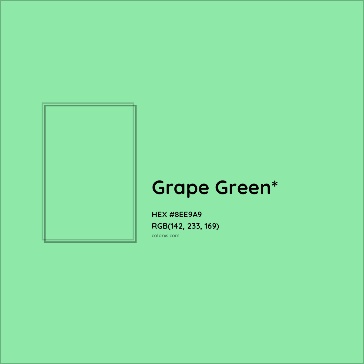 #8EE9A9 hex color. RGB, RYB, CMYK, HSL, HSV codes and color conversions. Matching color names, palettes, paints.