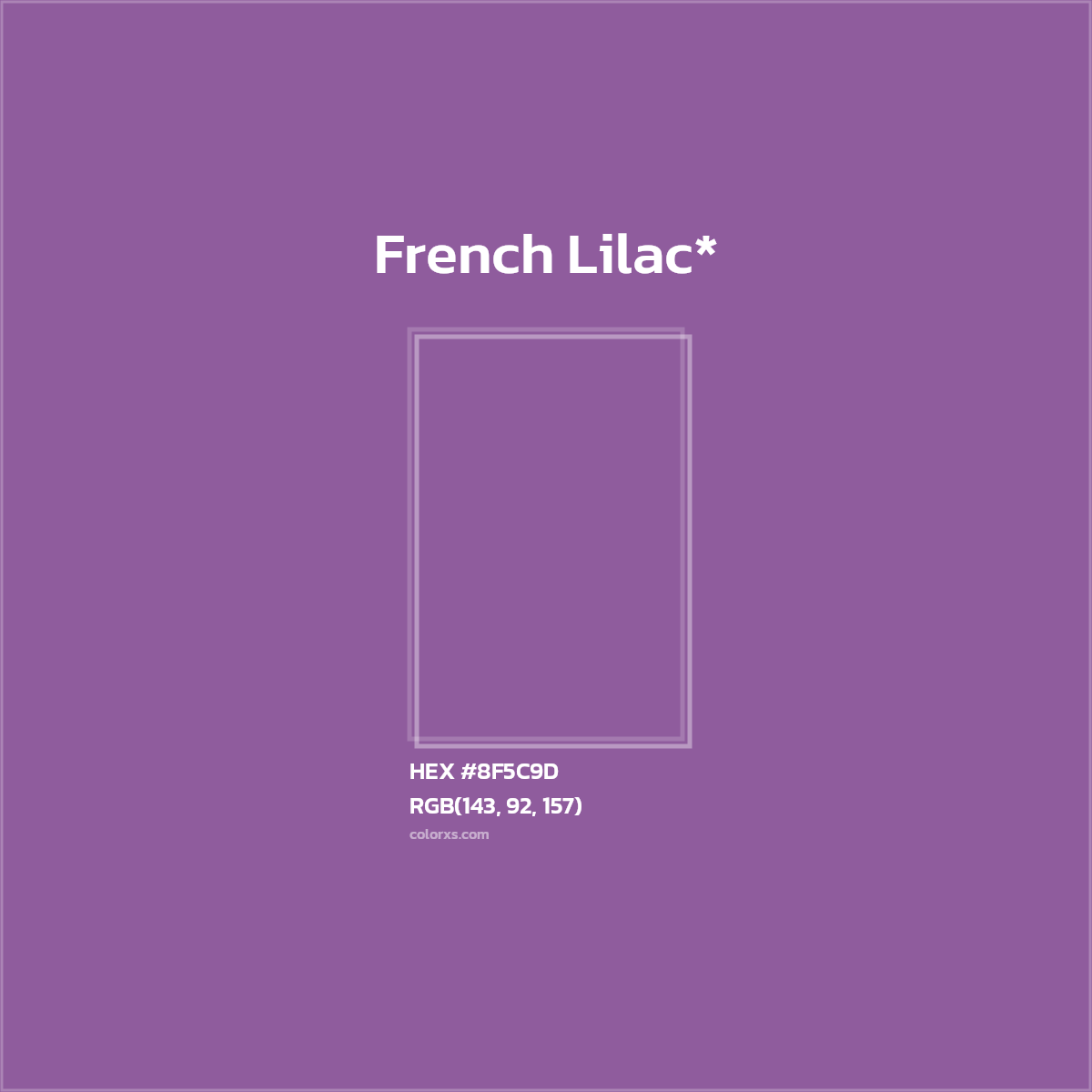 #8F5C9D hex color. RGB, RYB, CMYK, HSL, HSV codes and color conversions. Matching color names, palettes, paints.