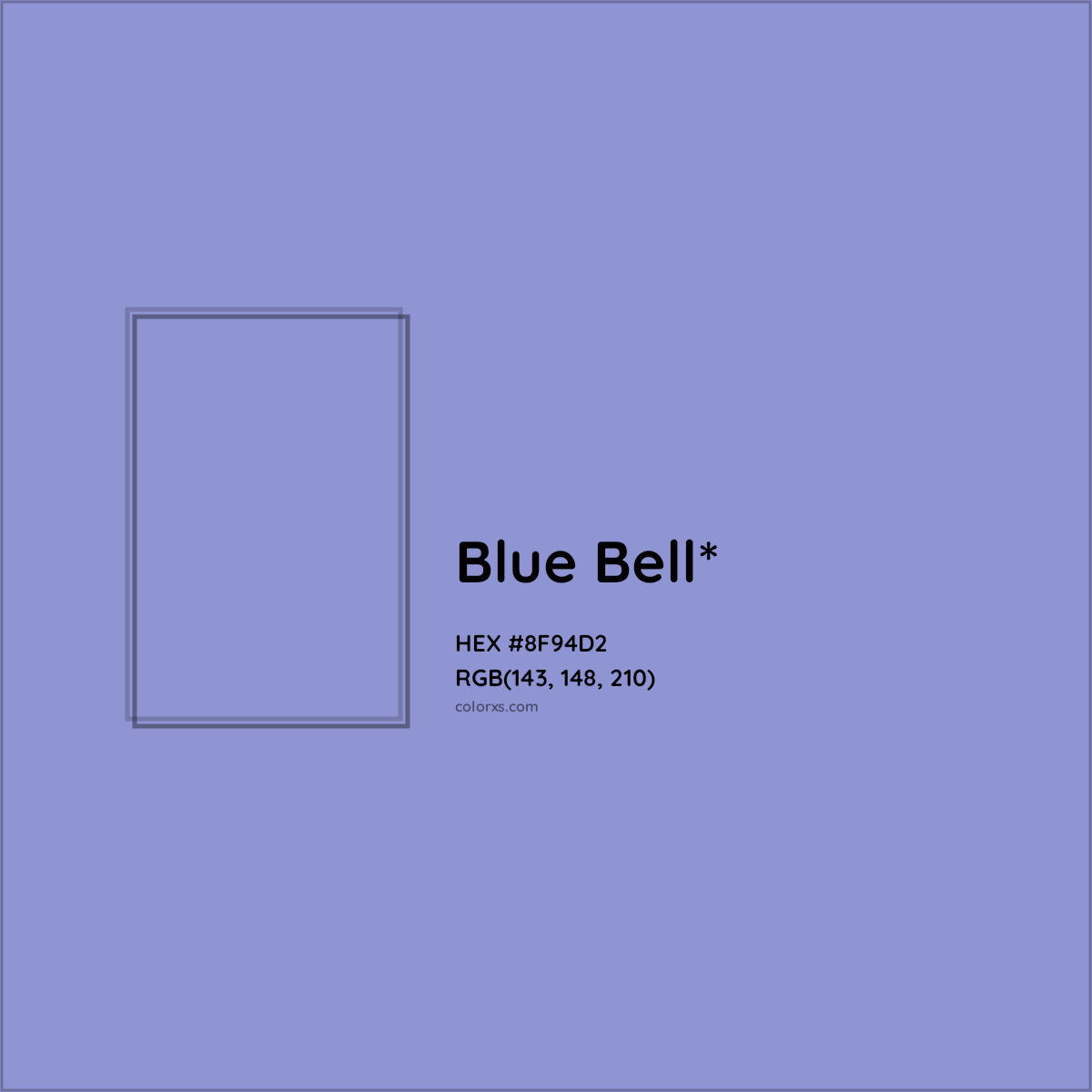 #8F94D2 hex color. RGB, RYB, CMYK, HSL, HSV codes and color conversions. Matching color names, palettes, paints.