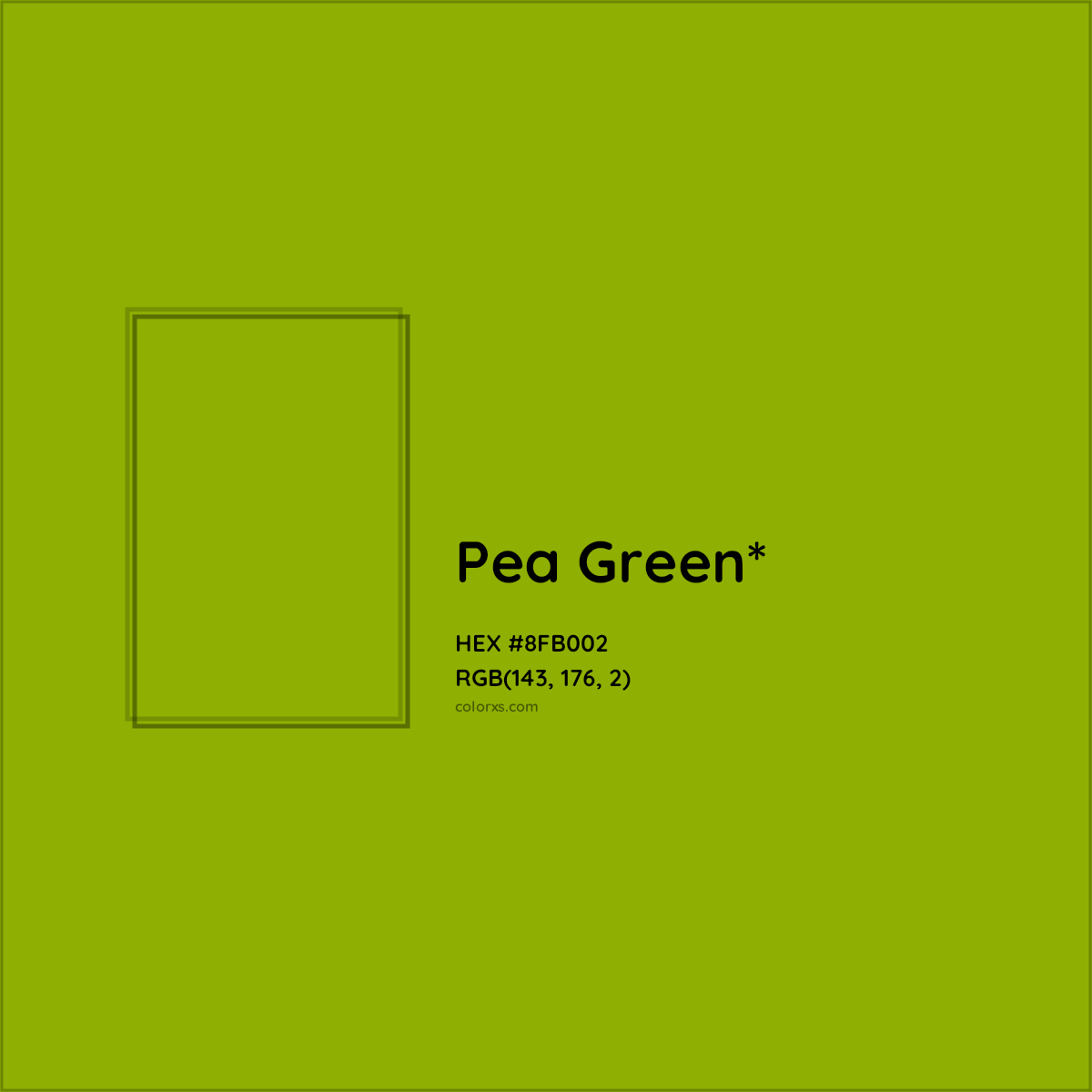 #8FB002 hex color. RGB, RYB, CMYK, HSL, HSV codes and color conversions. Matching color names, palettes, paints.