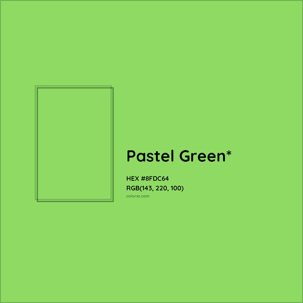 #8FDC64 hex color. RGB, RYB, CMYK, HSL, HSV codes and color conversions. Matching color names, palettes, paints.