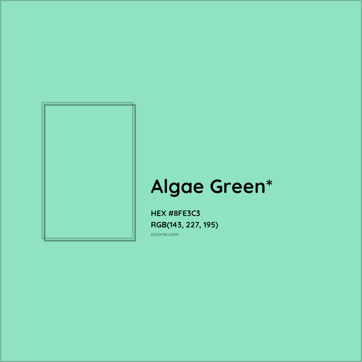 #8FE3C3 hex color. RGB, RYB, CMYK, HSL, HSV codes and color conversions. Matching color names, palettes, paints.