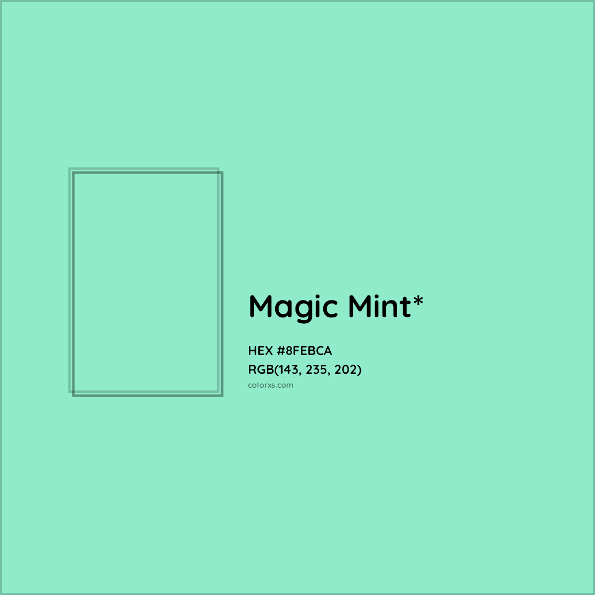 #8FEBCA hex color. RGB, RYB, CMYK, HSL, HSV codes and color conversions. Matching color names, palettes, paints.