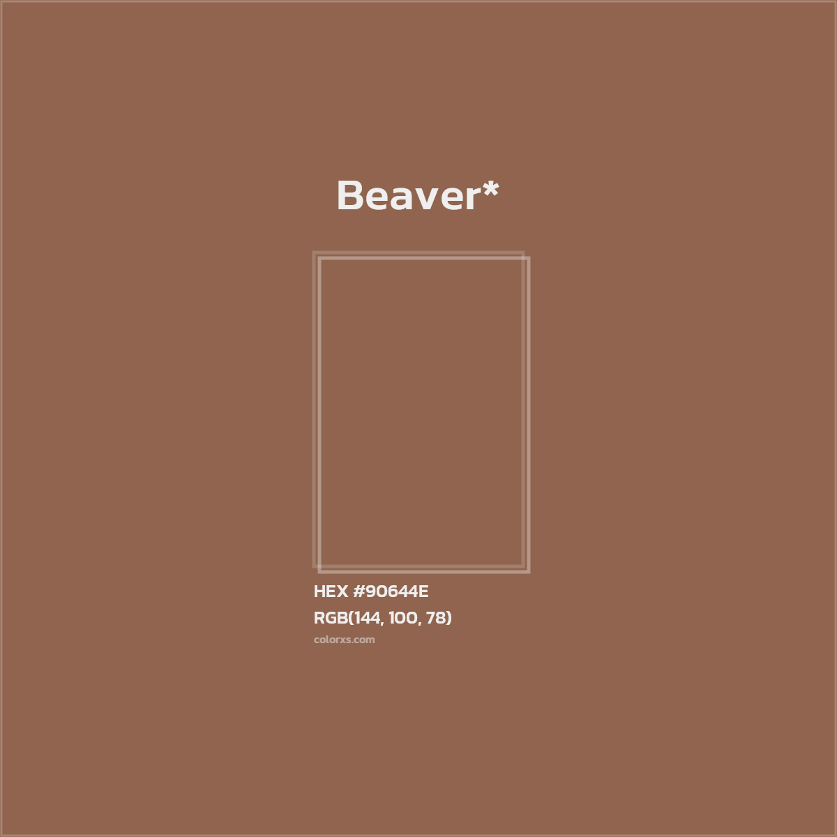 #90644E hex color. RGB, RYB, CMYK, HSL, HSV codes and color conversions. Matching color names, palettes, paints.