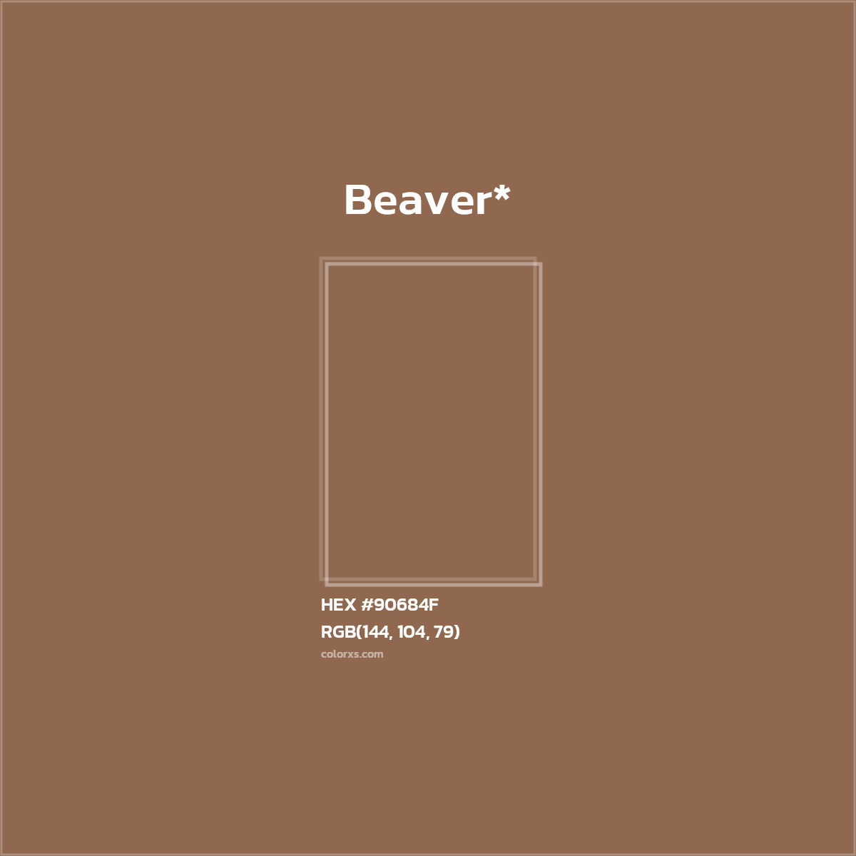 #90684F hex color. RGB, RYB, CMYK, HSL, HSV codes and color conversions. Matching color names, palettes, paints.