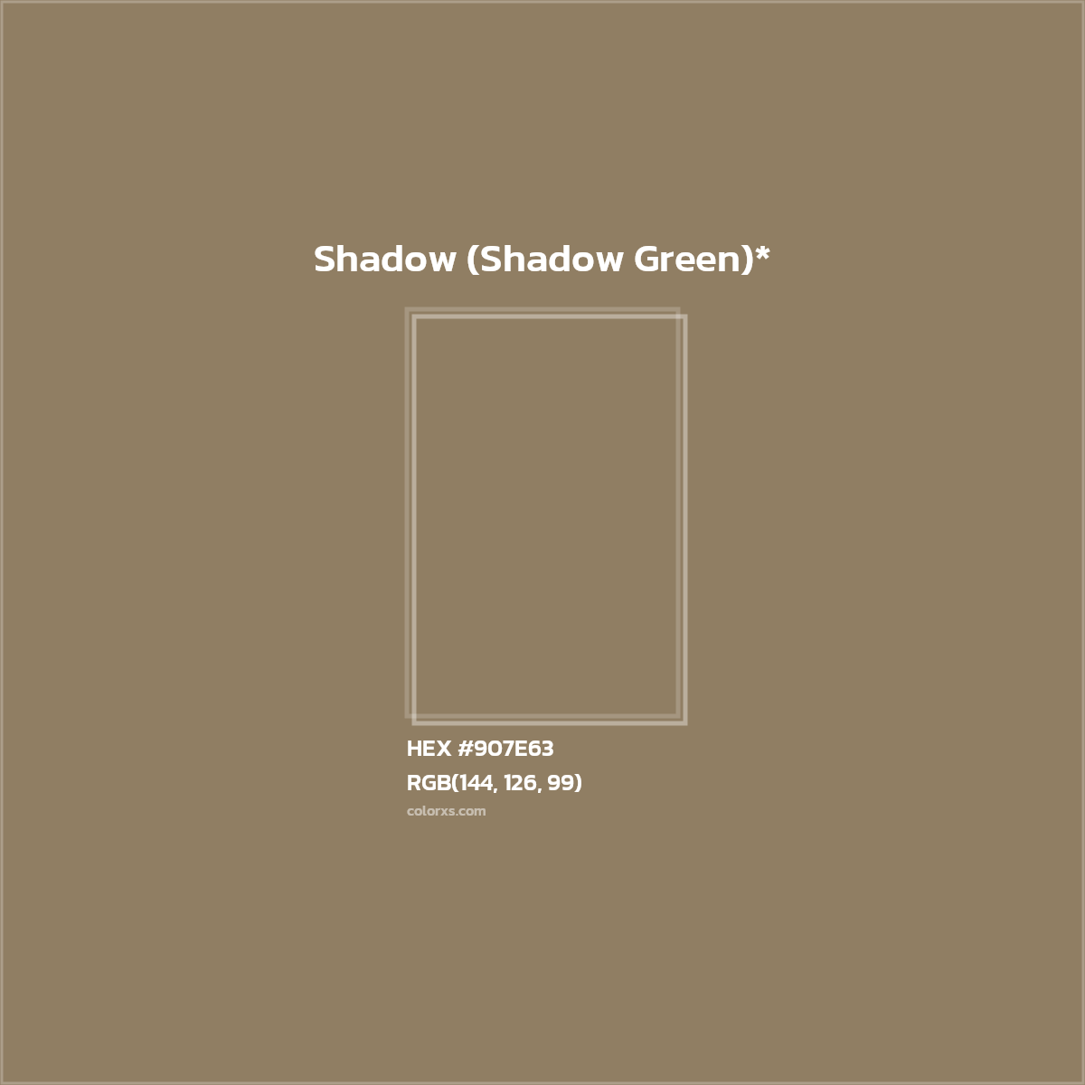 #907E63 hex color. RGB, RYB, CMYK, HSL, HSV codes and color conversions. Matching color names, palettes, paints.