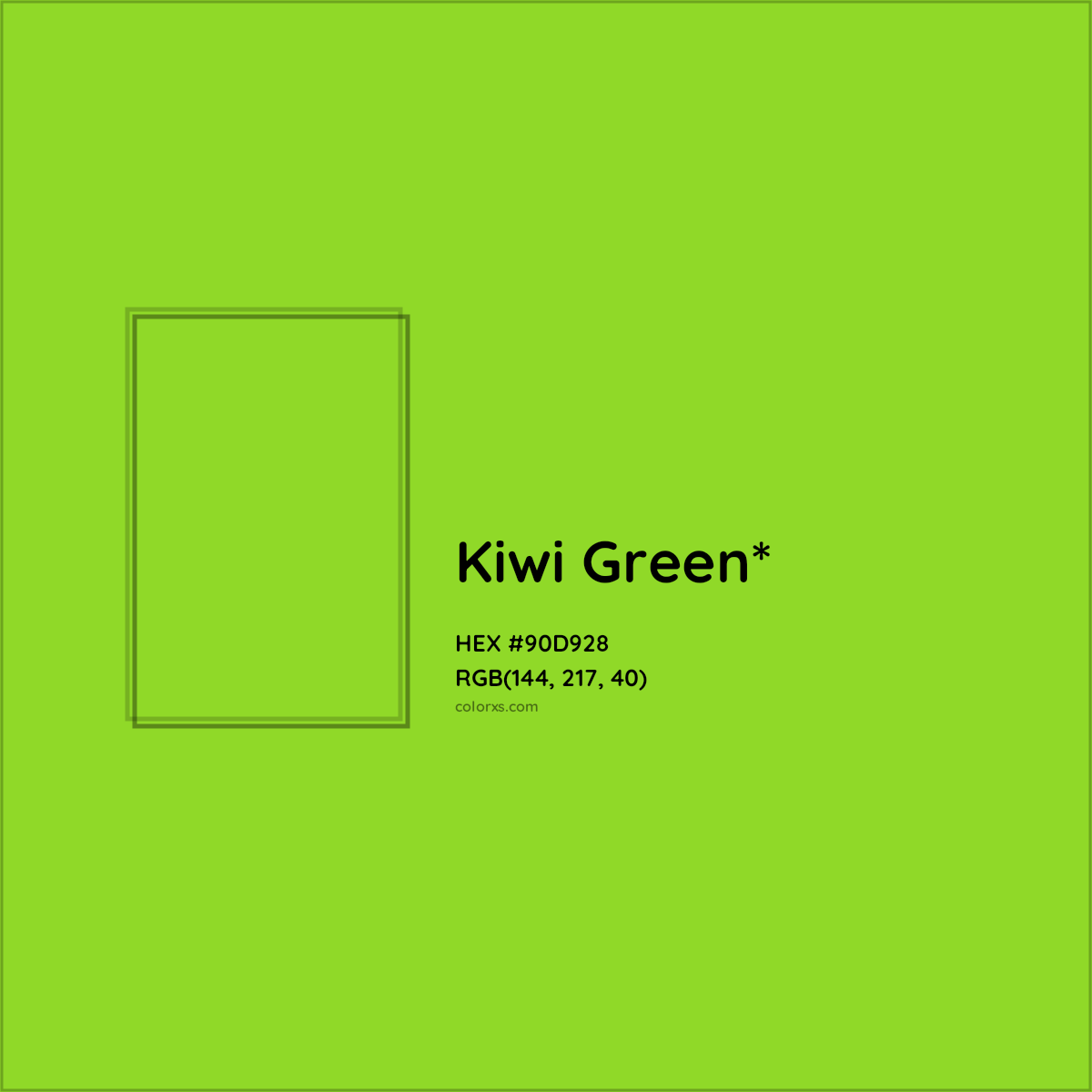 #90D928 hex color. RGB, RYB, CMYK, HSL, HSV codes and color conversions. Matching color names, palettes, paints.