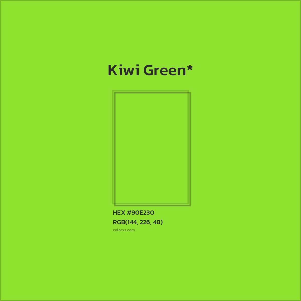 #90E230 hex color. RGB, RYB, CMYK, HSL, HSV codes and color conversions. Matching color names, palettes, paints.