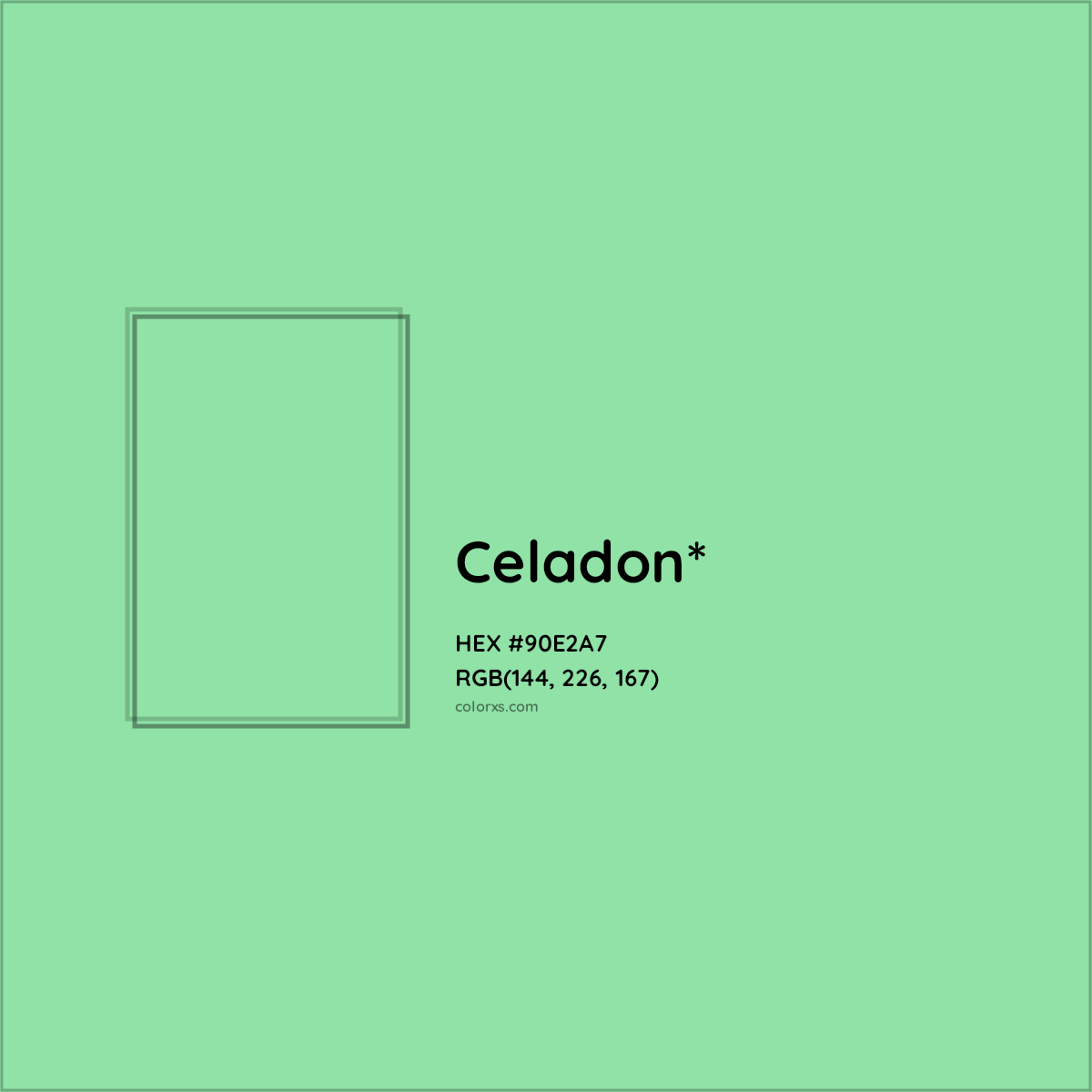 #90E2A7 hex color. RGB, RYB, CMYK, HSL, HSV codes and color conversions. Matching color names, palettes, paints.