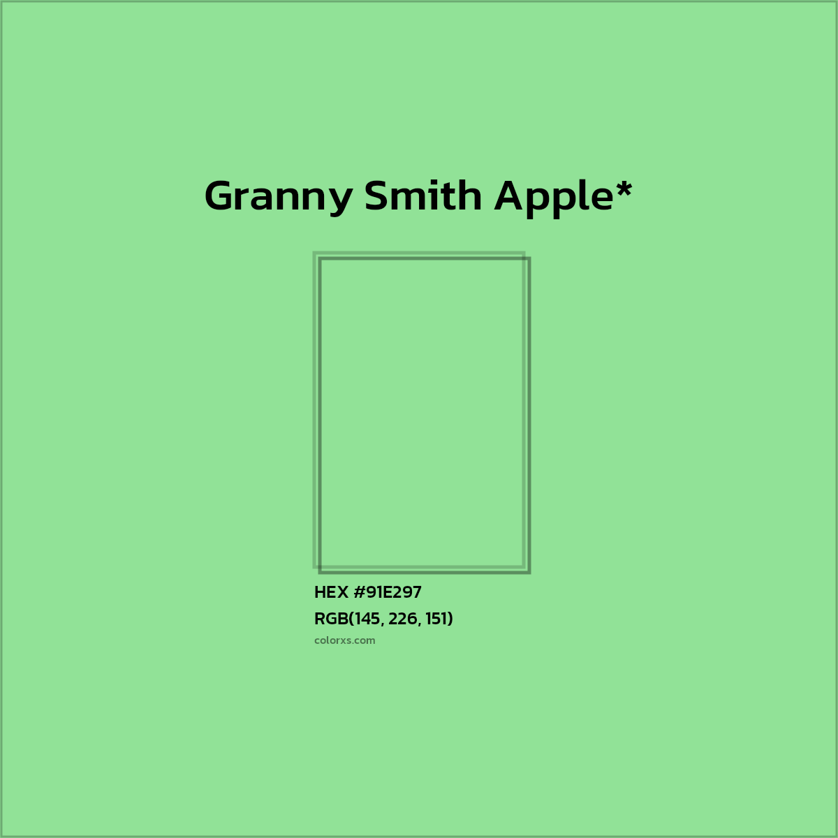 #91E297 hex color. RGB, RYB, CMYK, HSL, HSV codes and color conversions. Matching color names, palettes, paints.