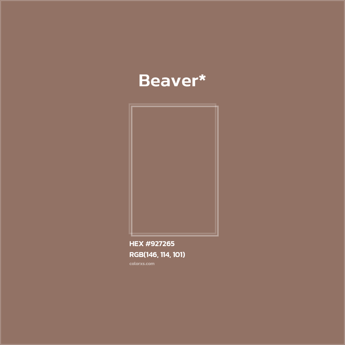 #927265 hex color. RGB, RYB, CMYK, HSL, HSV codes and color conversions. Matching color names, palettes, paints.