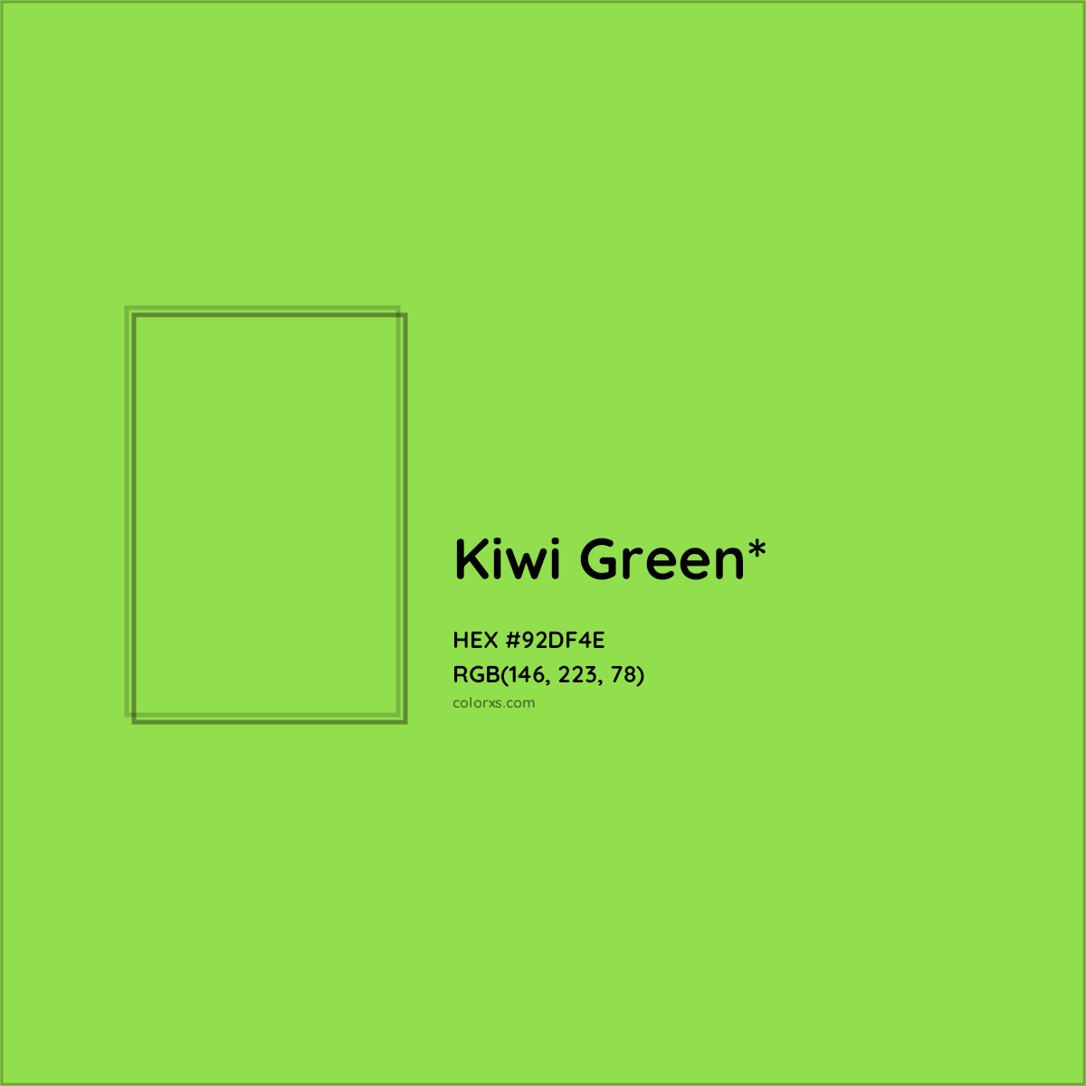 #92DF4E hex color. RGB, RYB, CMYK, HSL, HSV codes and color conversions. Matching color names, palettes, paints.