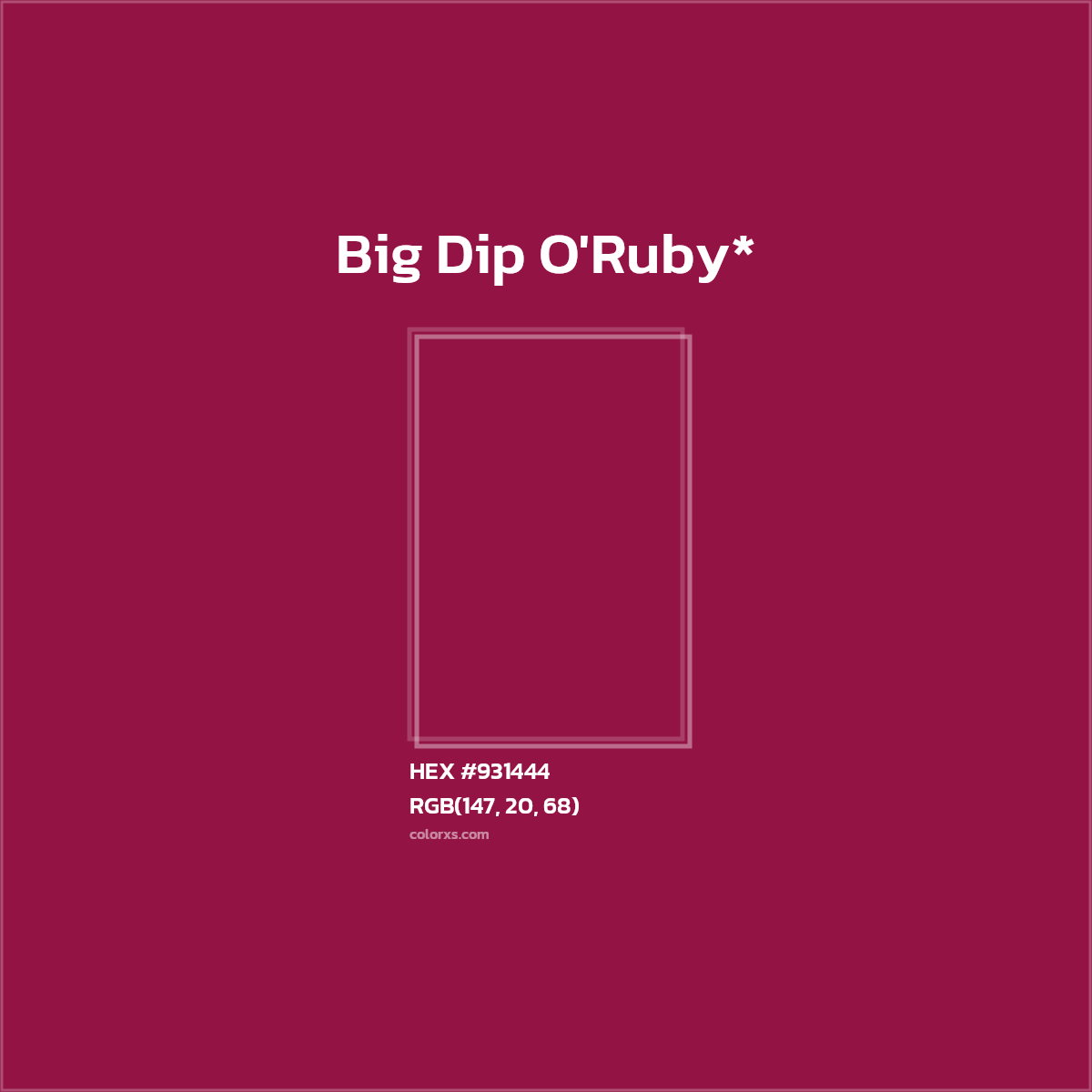 #931444 hex color. RGB, RYB, CMYK, HSL, HSV codes and color conversions. Matching color names, palettes, paints.