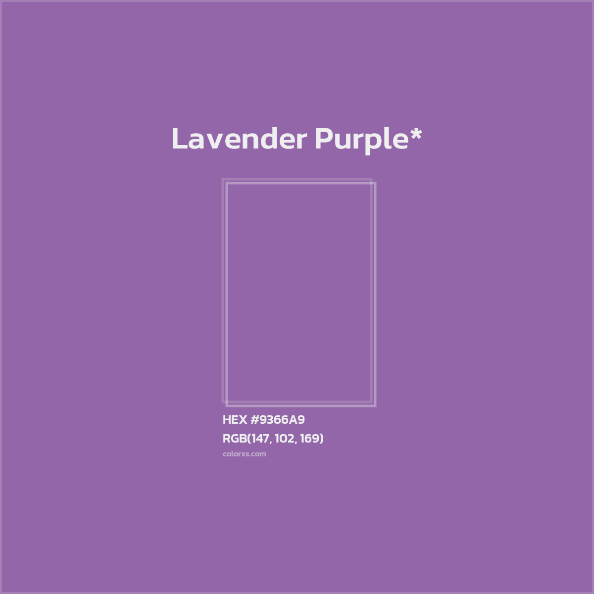 #9366A9 hex color. RGB, RYB, CMYK, HSL, HSV codes and color conversions. Matching color names, palettes, paints.