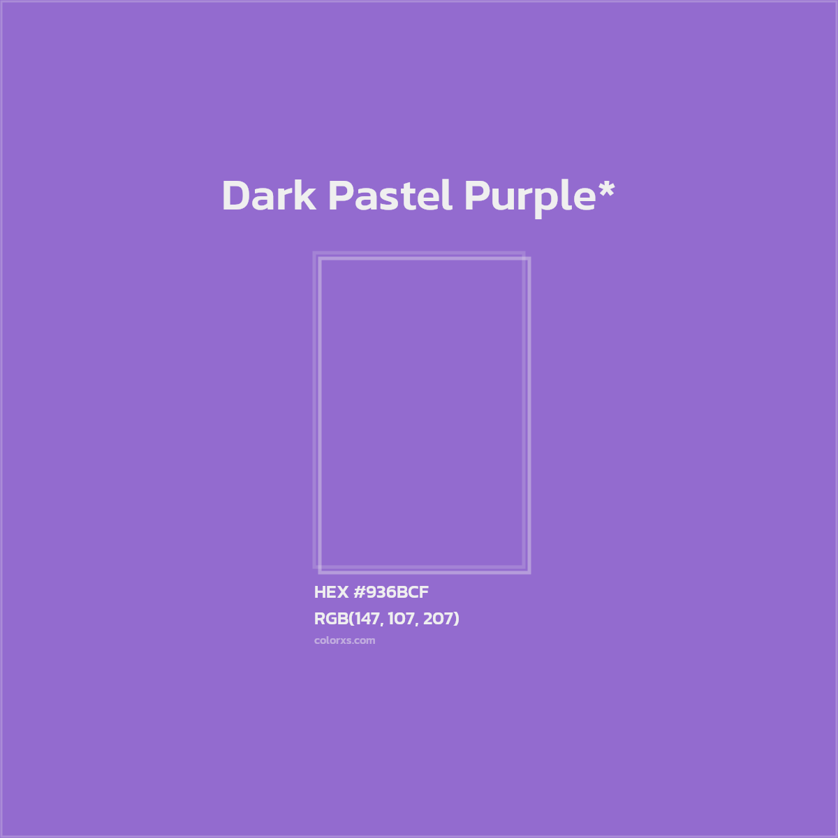 #936BCF hex color. RGB, RYB, CMYK, HSL, HSV codes and color conversions. Matching color names, palettes, paints.