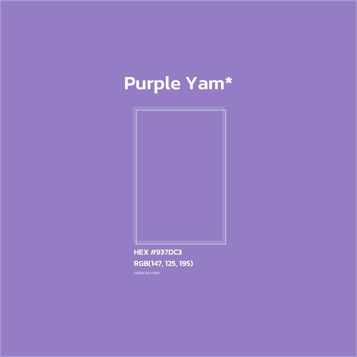 #937DC3 hex color. RGB, RYB, CMYK, HSL, HSV codes and color conversions. Matching color names, palettes, paints.