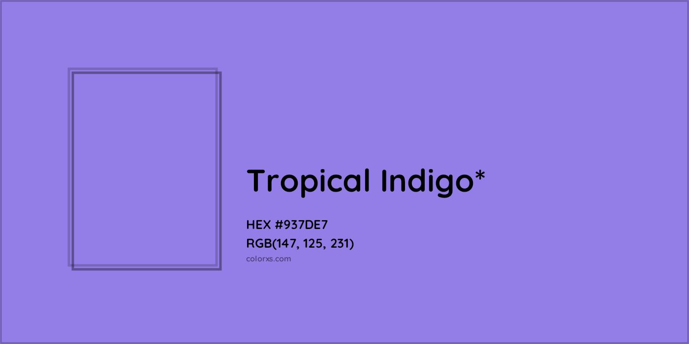 #937DE7 hex color. RGB, RYB, CMYK, HSL, HSV codes and color conversions. Matching color names, palettes, paints.