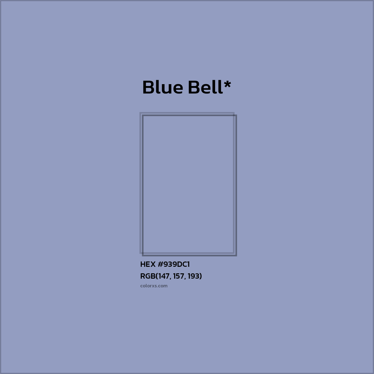 #939DC1 hex color. RGB, RYB, CMYK, HSL, HSV codes and color conversions. Matching color names, palettes, paints.