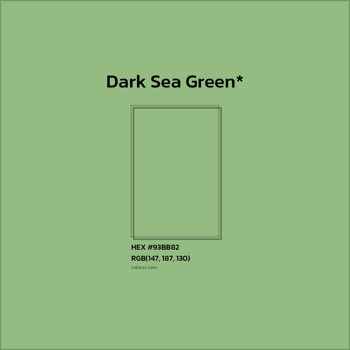 #93BB82 hex color. RGB, RYB, CMYK, HSL, HSV codes and color conversions. Matching color names, palettes, paints.