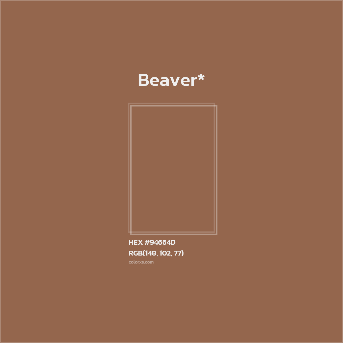 #94664D hex color. RGB, RYB, CMYK, HSL, HSV codes and color conversions. Matching color names, palettes, paints.