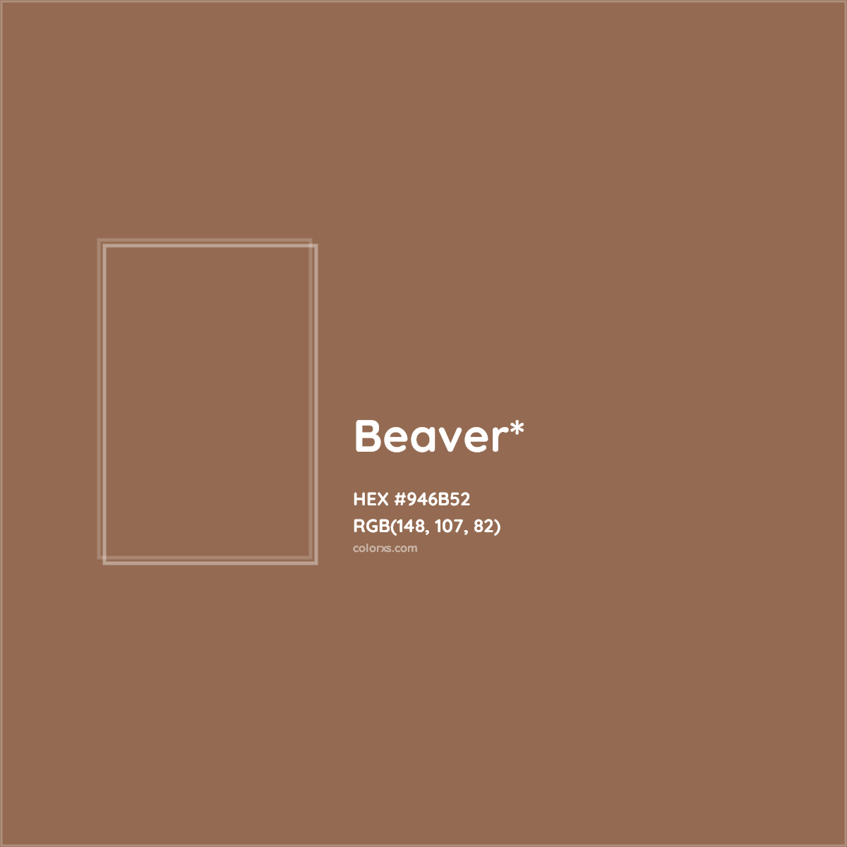 #946B52 hex color. RGB, RYB, CMYK, HSL, HSV codes and color conversions. Matching color names, palettes, paints.
