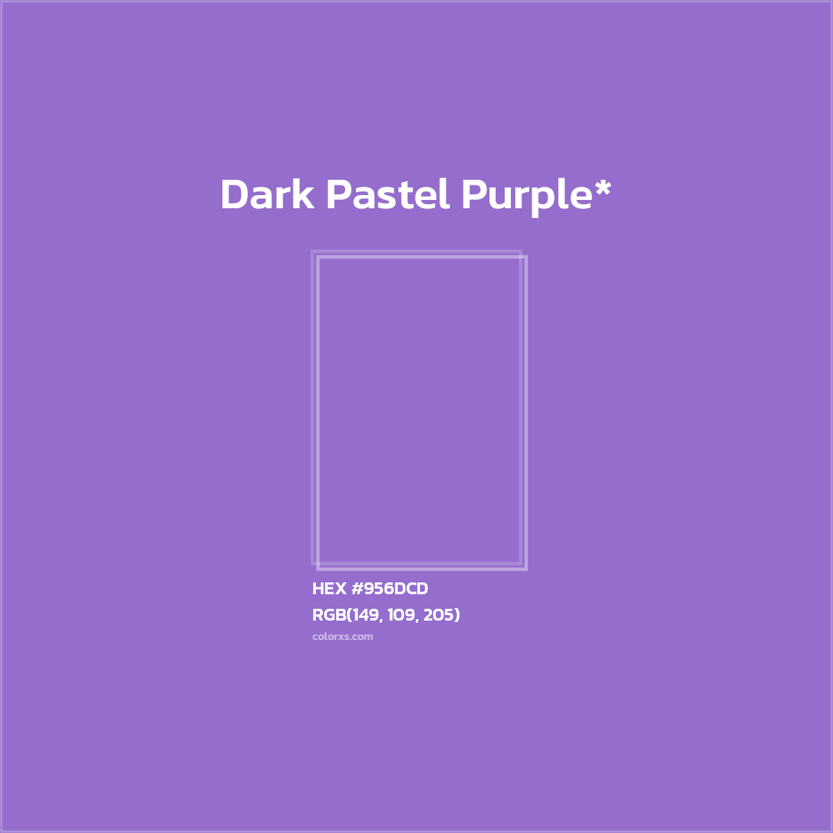 #956DCD hex color. RGB, RYB, CMYK, HSL, HSV codes and color conversions. Matching color names, palettes, paints.
