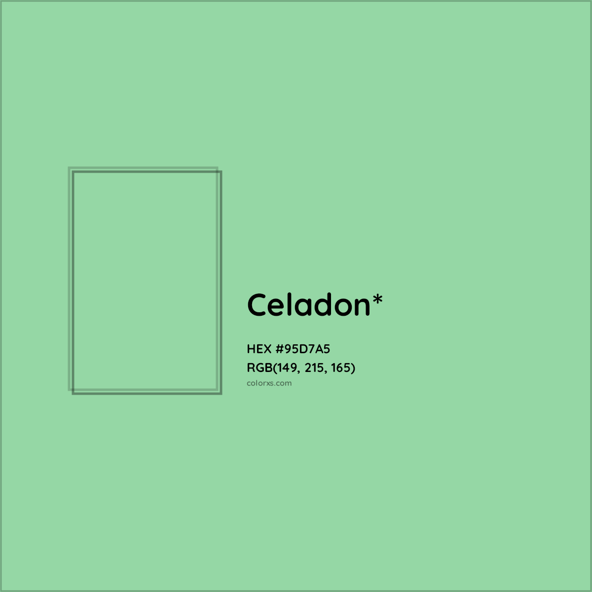 #95D7A5 hex color. RGB, RYB, CMYK, HSL, HSV codes and color conversions. Matching color names, palettes, paints.