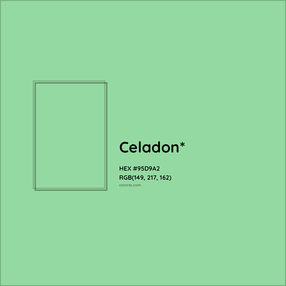 #95D9A2 hex color. RGB, RYB, CMYK, HSL, HSV codes and color conversions. Matching color names, palettes, paints.