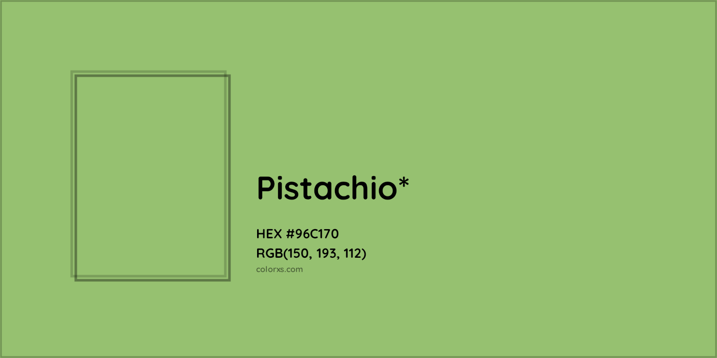 #96C170 hex color. RGB, RYB, CMYK, HSL, HSV codes and color conversions. Matching color names, palettes, paints.