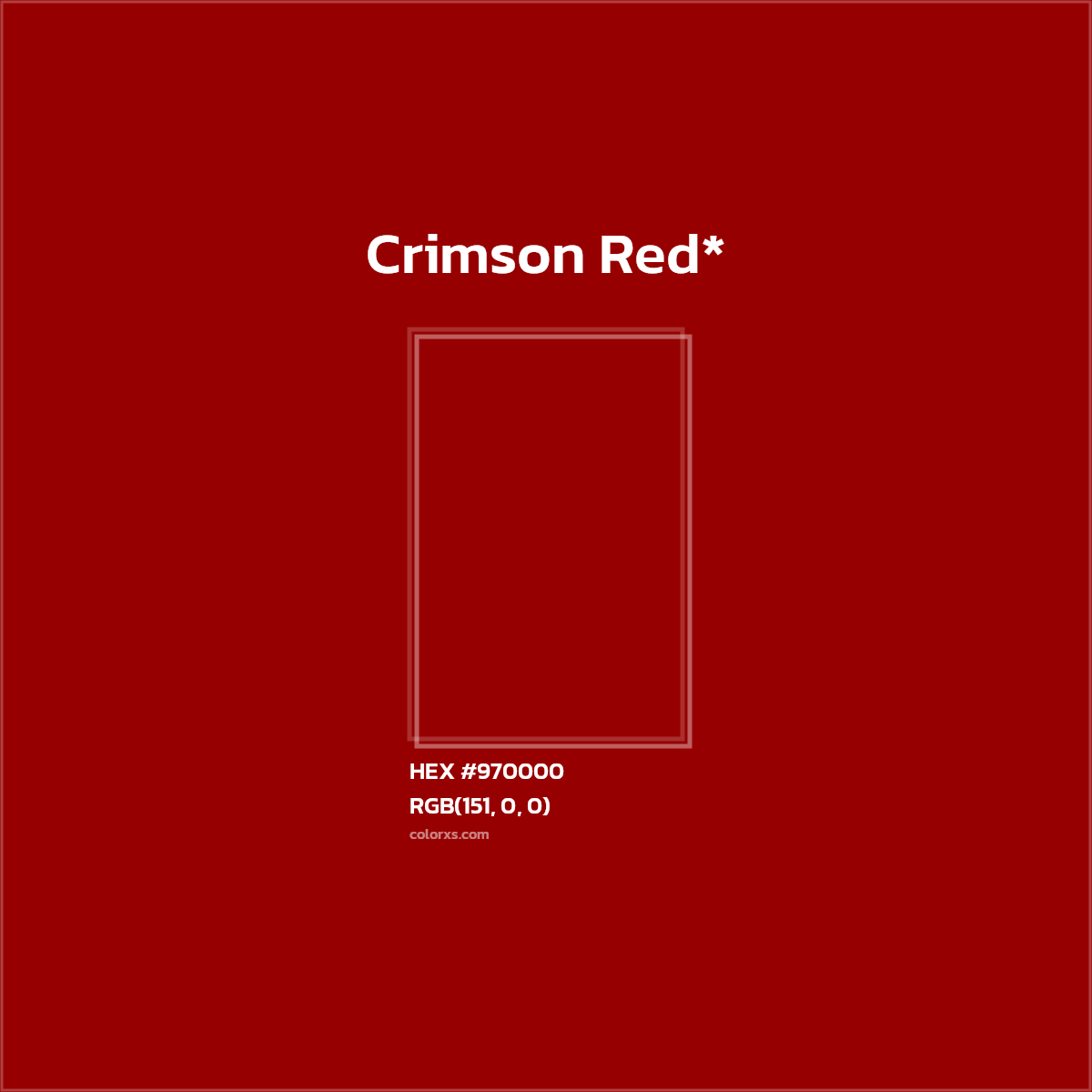 #970000 hex color. RGB, RYB, CMYK, HSL, HSV codes and color conversions. Matching color names, palettes, paints.