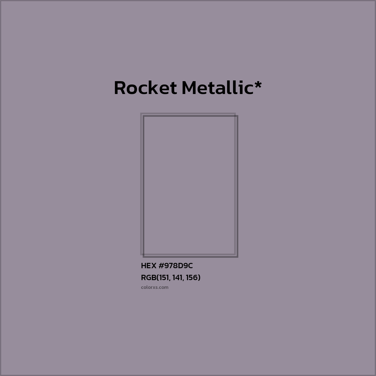 #978D9C hex color. RGB, RYB, CMYK, HSL, HSV codes and color conversions. Matching color names, palettes, paints.