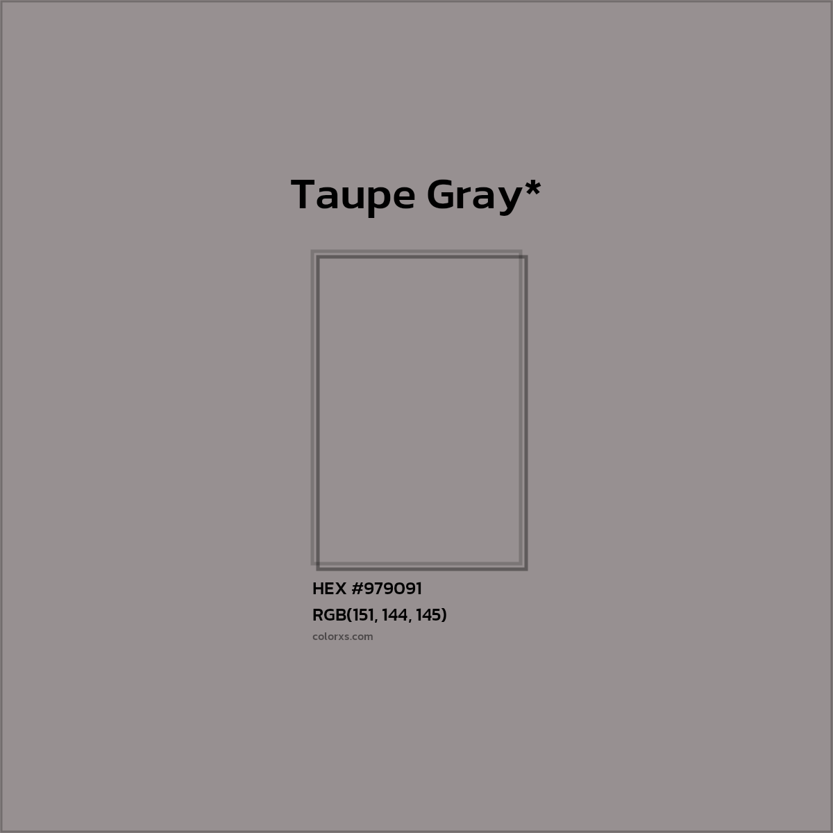 #979091 hex color. RGB, RYB, CMYK, HSL, HSV codes and color conversions. Matching color names, palettes, paints.
