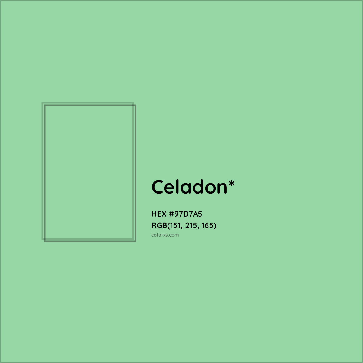 #97D7A5 hex color. RGB, RYB, CMYK, HSL, HSV codes and color conversions. Matching color names, palettes, paints.