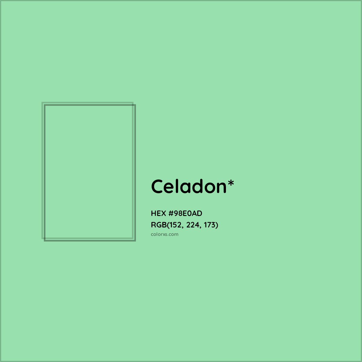 #98E0AD hex color. RGB, RYB, CMYK, HSL, HSV codes and color conversions. Matching color names, palettes, paints.