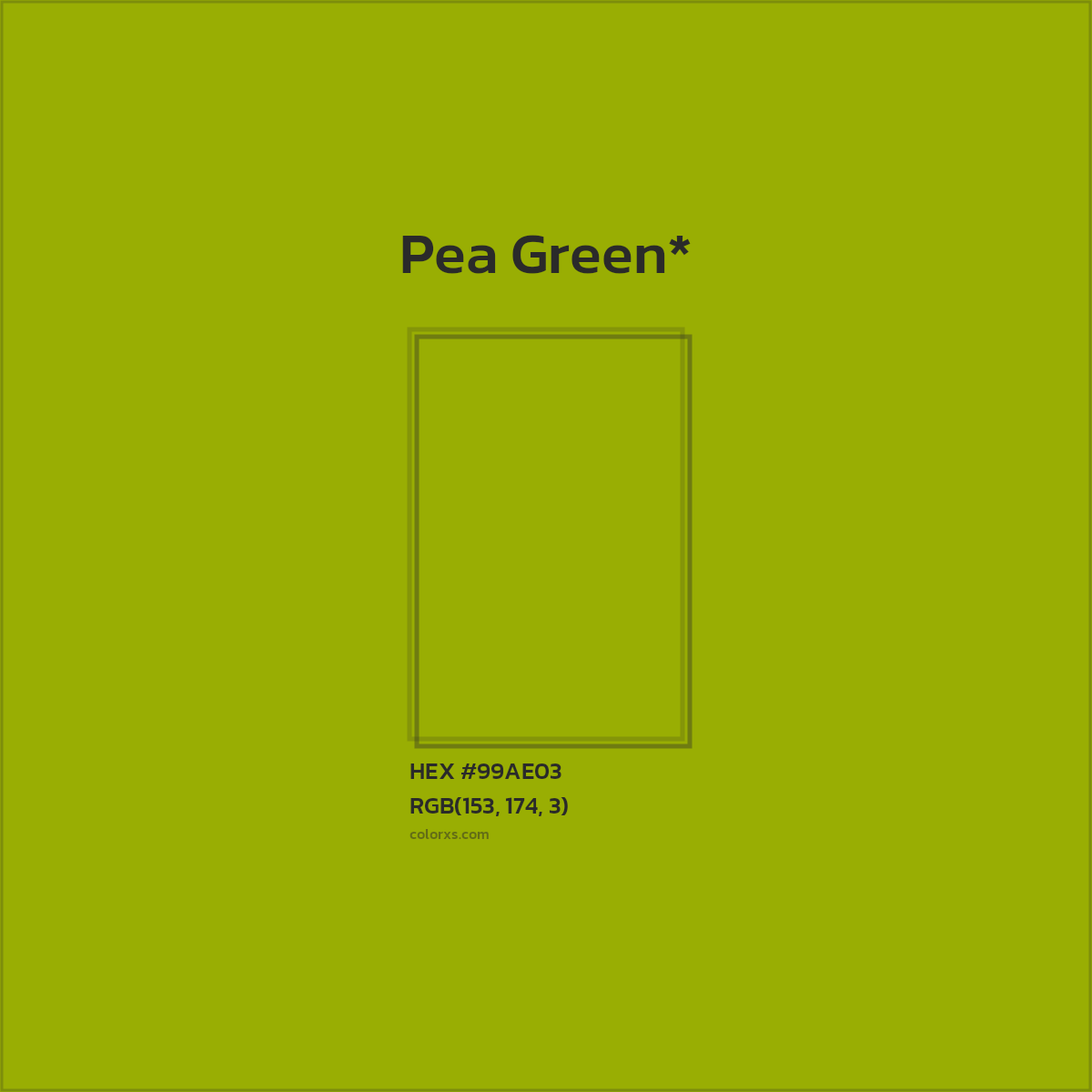 #99AE03 hex color. RGB, RYB, CMYK, HSL, HSV codes and color conversions. Matching color names, palettes, paints.