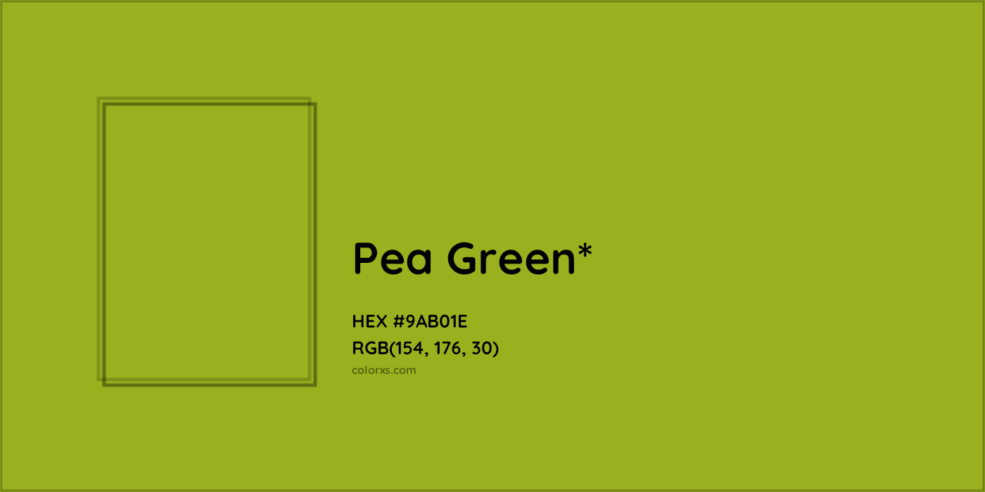 #9AB01E hex color. RGB, RYB, CMYK, HSL, HSV codes and color conversions. Matching color names, palettes, paints.