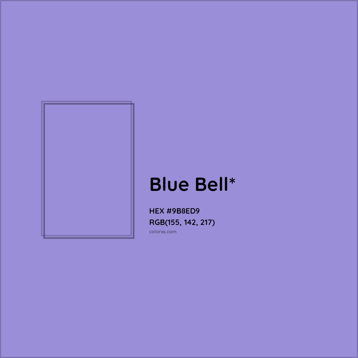 #9B8ED9 hex color. RGB, RYB, CMYK, HSL, HSV codes and color conversions. Matching color names, palettes, paints.