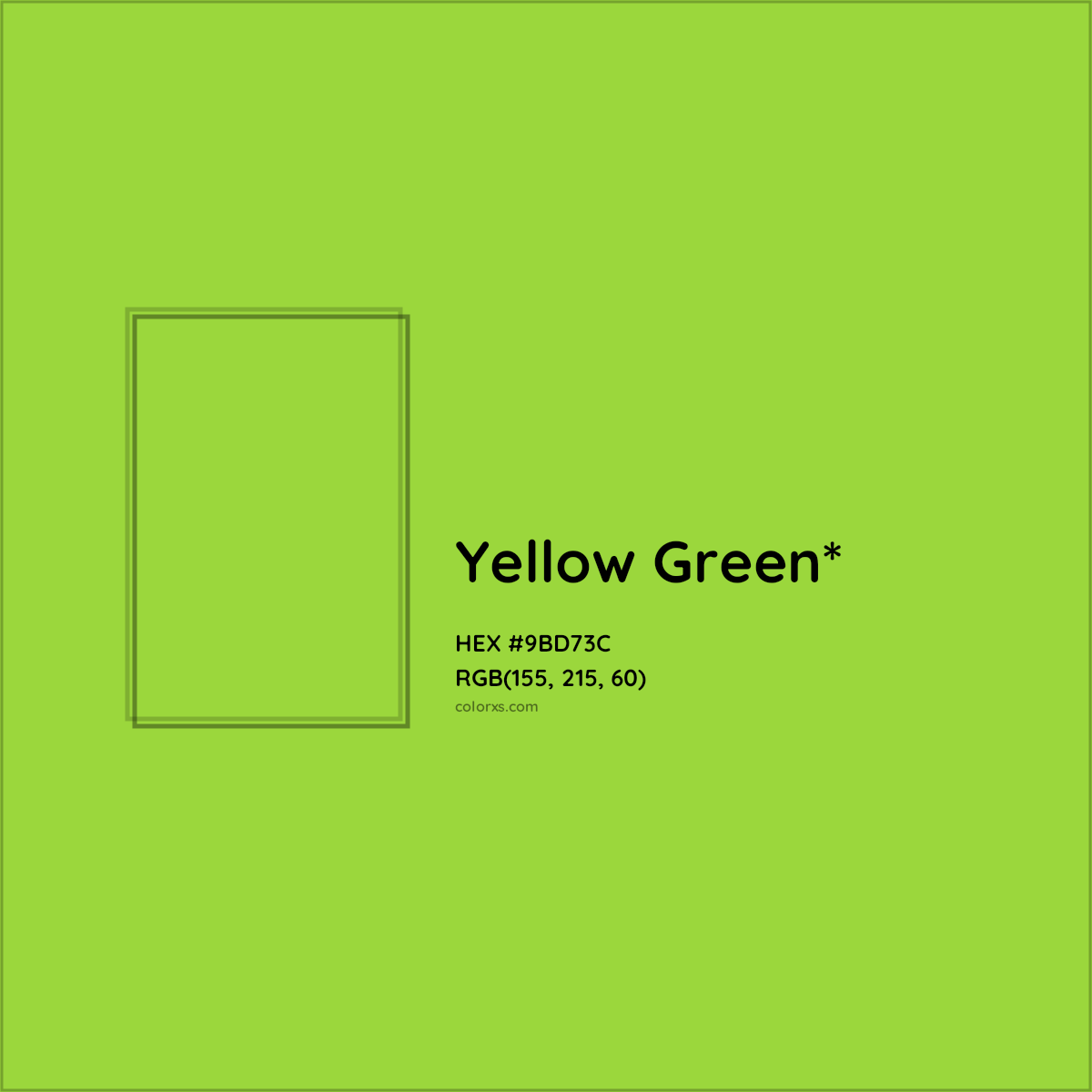 #9BD73C hex color. RGB, RYB, CMYK, HSL, HSV codes and color conversions. Matching color names, palettes, paints.