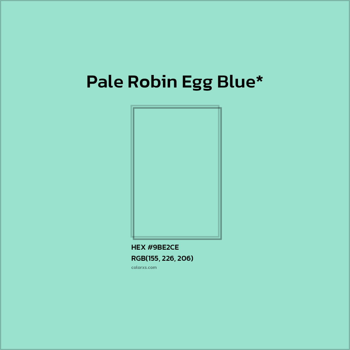 #9BE2CE hex color. RGB, RYB, CMYK, HSL, HSV codes and color conversions. Matching color names, palettes, paints.