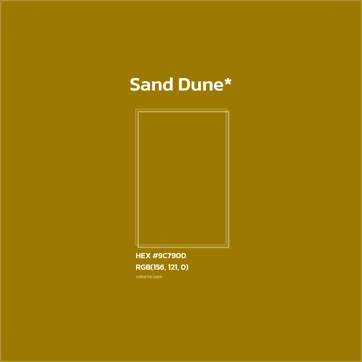 #9C7900 hex color. RGB, RYB, CMYK, HSL, HSV codes and color conversions. Matching color names, palettes, paints.