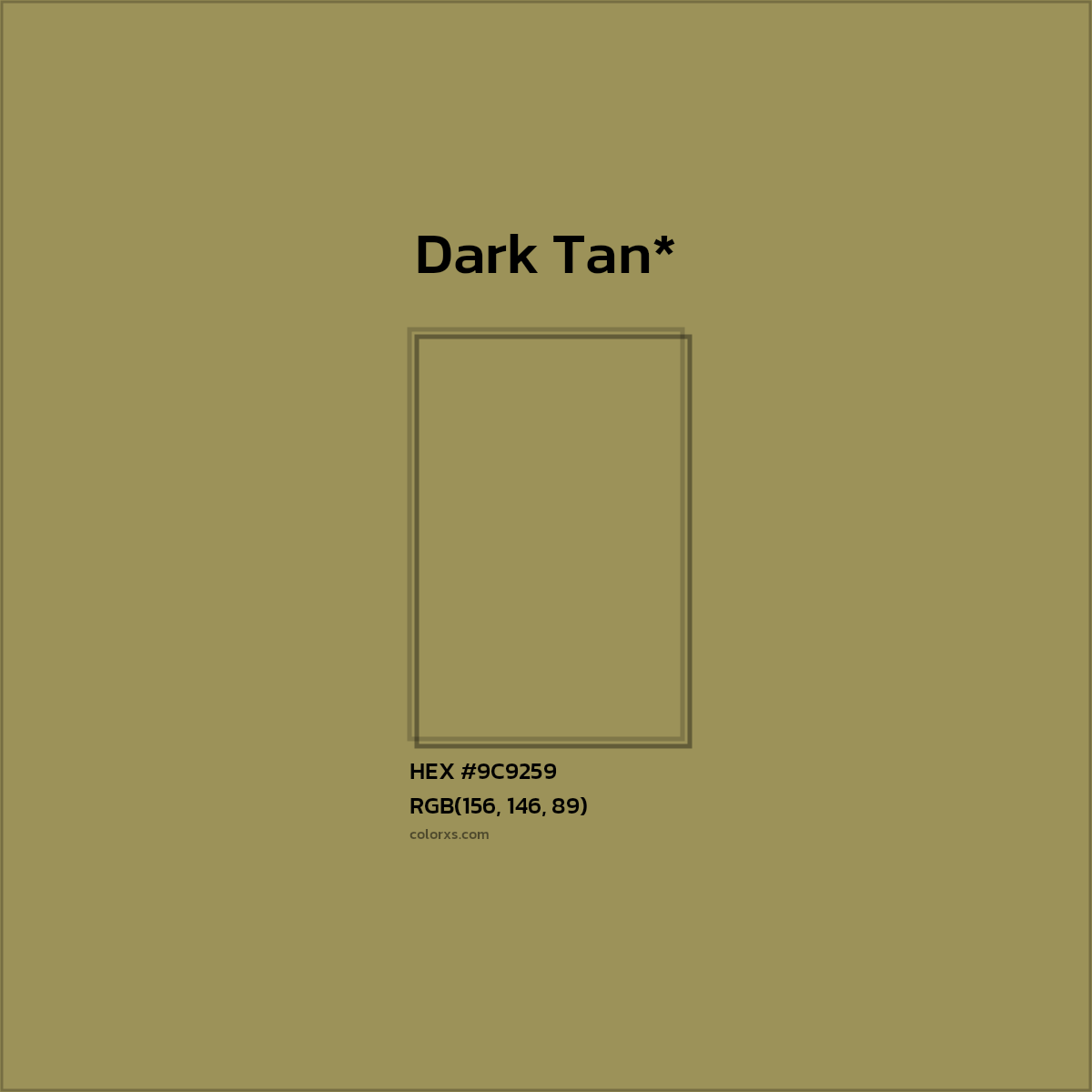 #9C9259 hex color. RGB, RYB, CMYK, HSL, HSV codes and color conversions. Matching color names, palettes, paints.