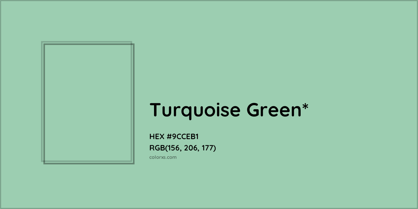 #9CCEB1 hex color. RGB, RYB, CMYK, HSL, HSV codes and color conversions. Matching color names, palettes, paints.