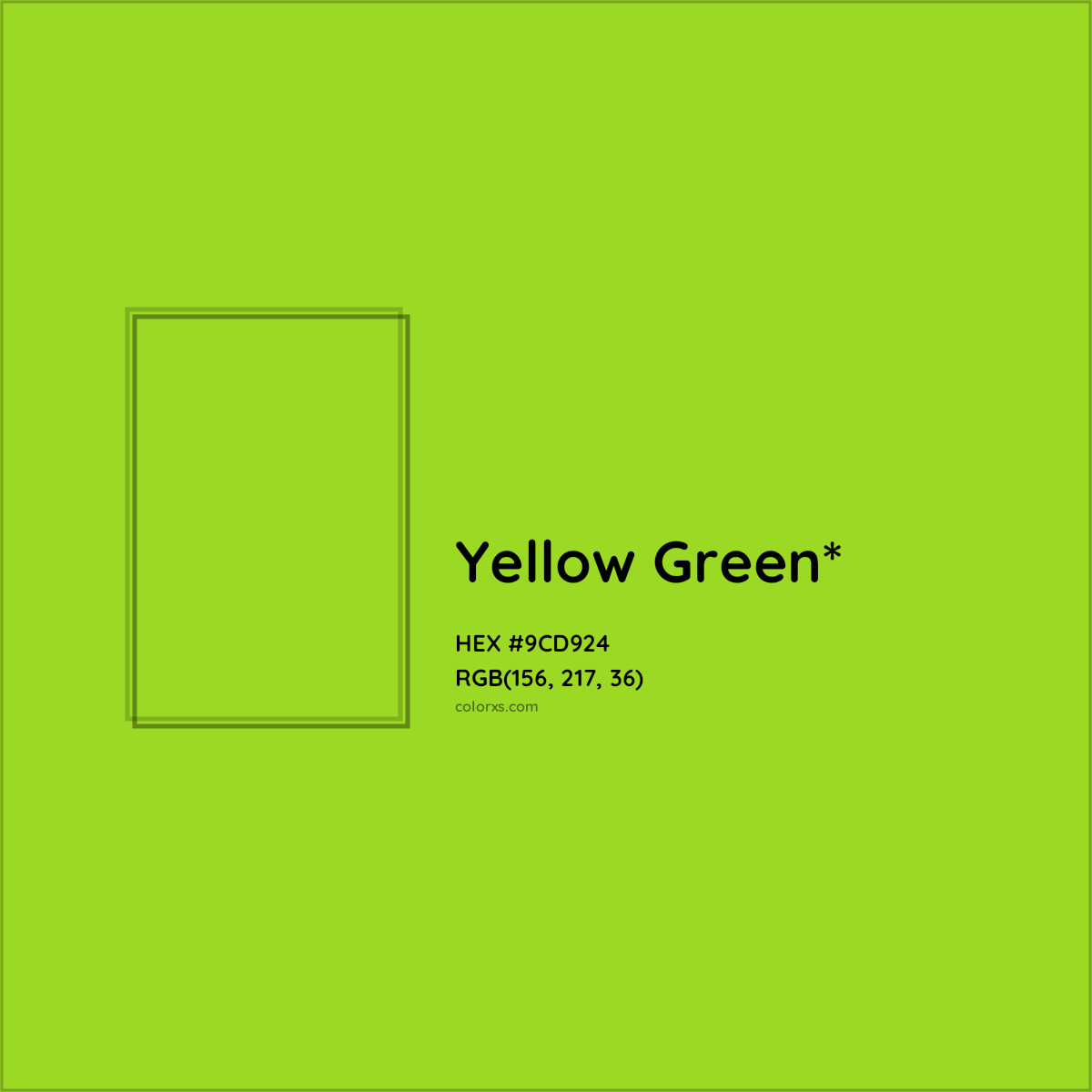 #9CD924 hex color. RGB, RYB, CMYK, HSL, HSV codes and color conversions. Matching color names, palettes, paints.