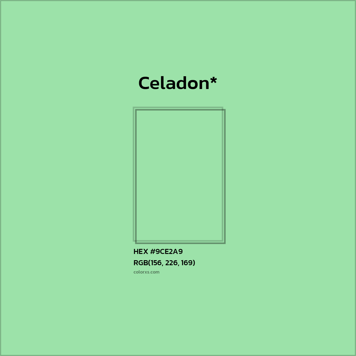 #9CE2A9 hex color. RGB, RYB, CMYK, HSL, HSV codes and color conversions. Matching color names, palettes, paints.