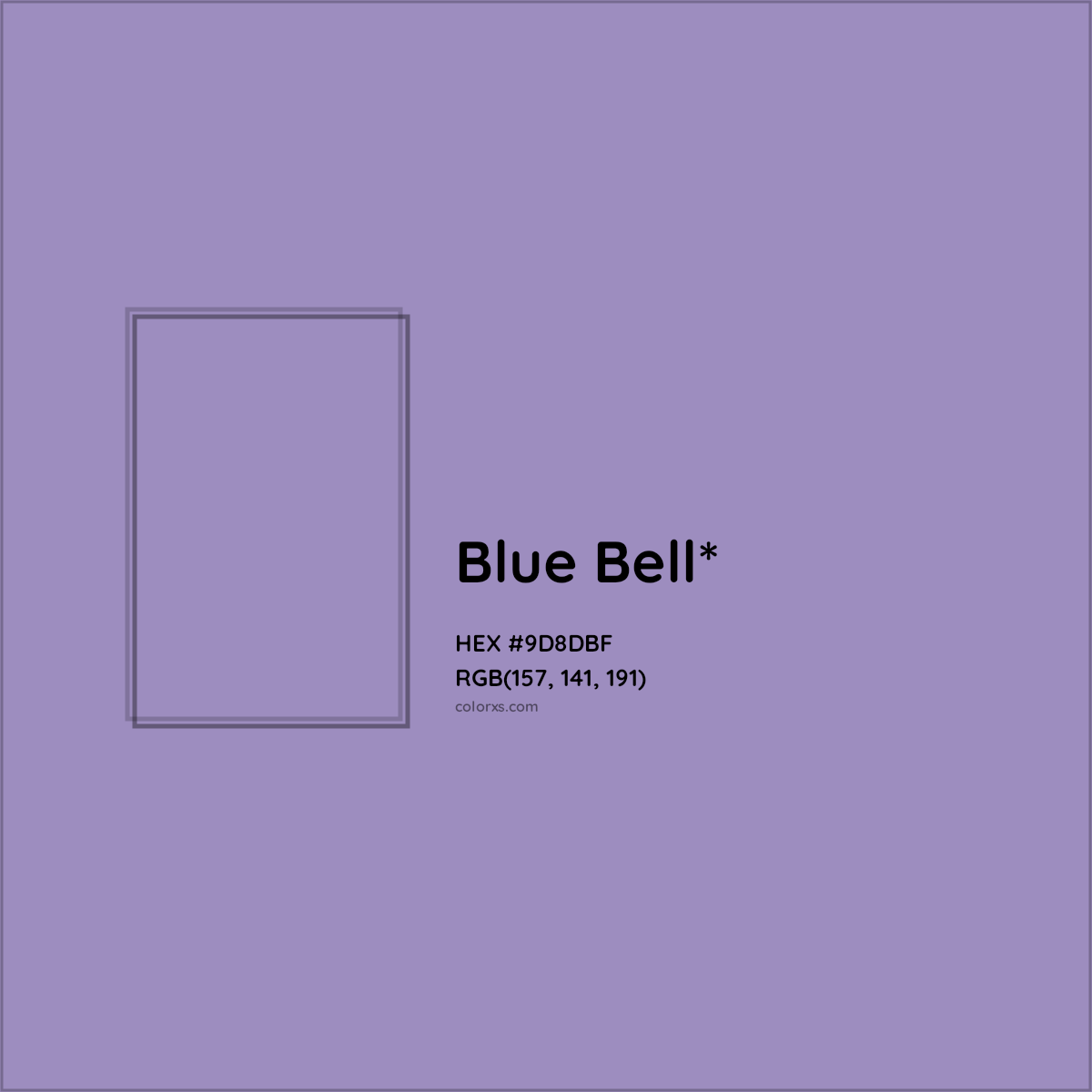 #9D8DBF hex color. RGB, RYB, CMYK, HSL, HSV codes and color conversions. Matching color names, palettes, paints.